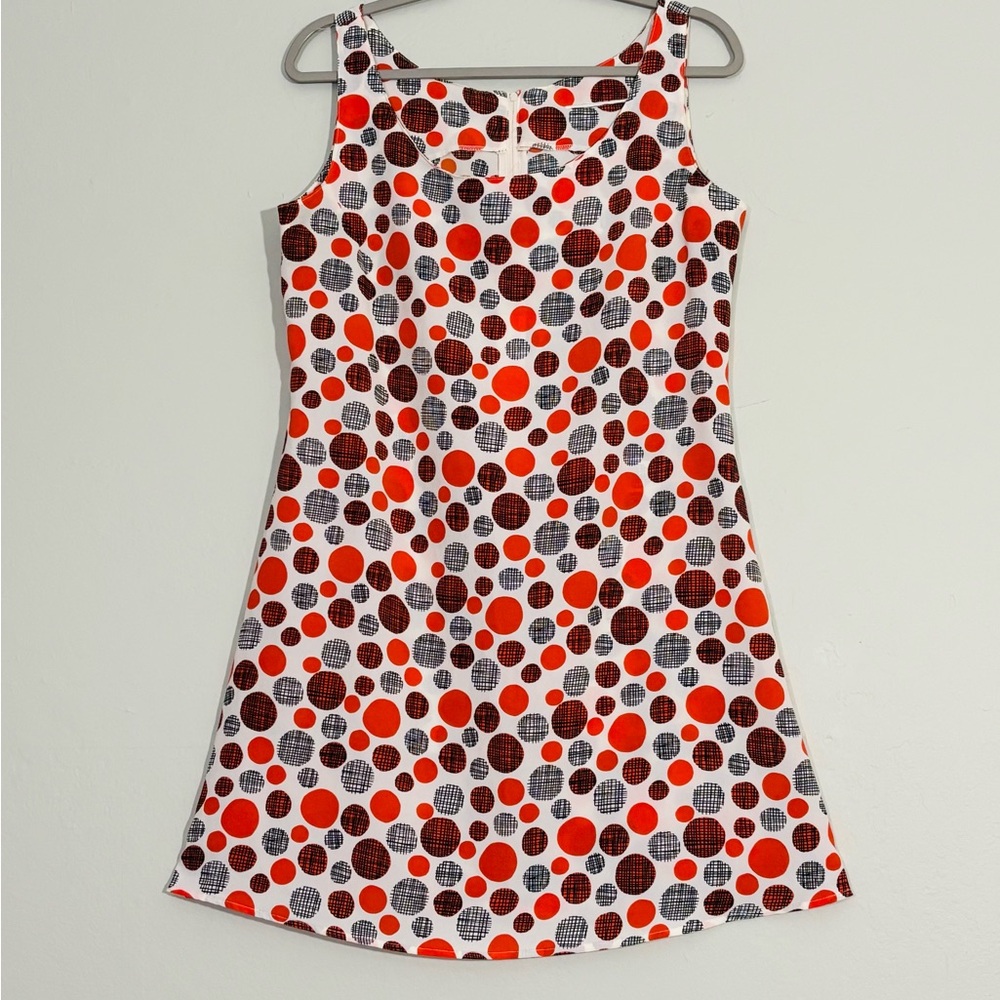 Stunning 60s vintage polka dot dress!! M